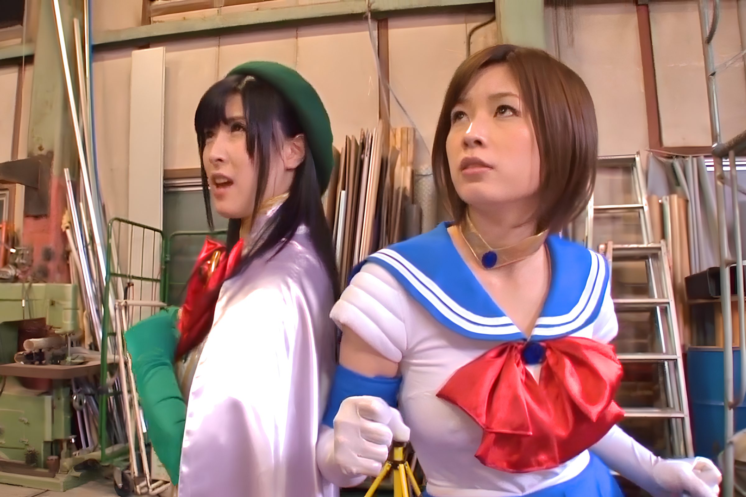 【奥田咲】巨乳セーラー戦士達が情熱セックスと聖水攻撃で戦うエロ動画